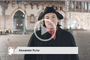 Zuhause-Spezial: Virtuelle Stadtführungen „Stadtevents@Home“ – Unterwegs mit Alexander Ruhe als Nachtwächter im alten Frankfurt
