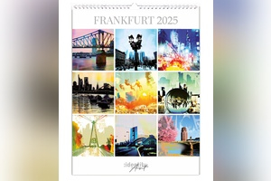 Kunstkalender Frankfurt 2025 - 365 Tage Mainmetropole in bunt